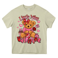 Mossy little miss valentine teddy bear Heavy Core Tee - LillyAllenDesigns