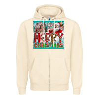 Sandshell merry Christmas Zipper Hoodie - CowhideDigitalArt