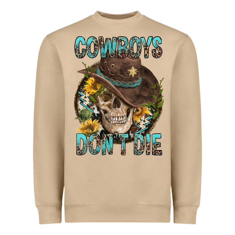 Cowboys Don't Die Heavyweight Sweatshirt by FaDigitalArtStudio | Teevron