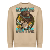 Mushroom Cowboys Don't Die Heavyweight Sweatshirt - FaDigitalArtStudio