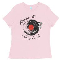 Bubblegum Pink Mens Keepin' It Old School - Retro Ladies Tee - minhPixels