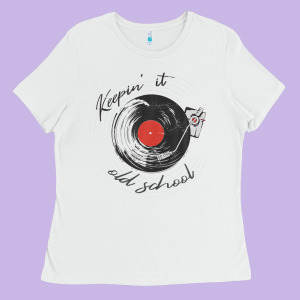 Mens Keepin' It Old School - Retro Ladies Tee Designed By Minhpixels