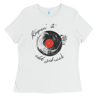 White Mens Keepin' It Old School - Retro Ladies Tee - minhPixels
