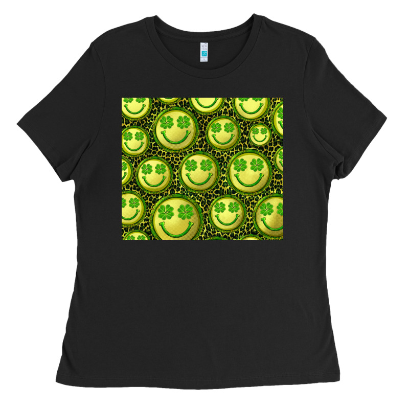 St. Patrick's Day Lucky Face Ladies Tee by RanaPortraitStore | Teevron