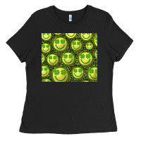 Black st. patrick's day lucky face Ladies Tee - RanaPortraitStore