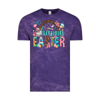 Cloud Purple Happy Easter Nurse Easter Day Vintage Tee - HowdyJamesFarm