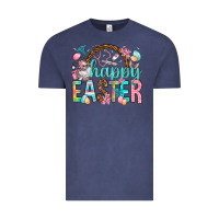 Vintage Denim Happy Easter Nurse Easter Day Vintage Tee - HowdyJamesFarm