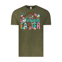 Vintage Olive Happy Easter Nurse Easter Day Vintage Tee - HowdyJamesFarm