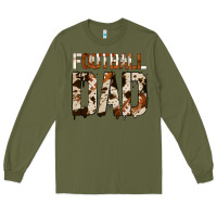Army Green no background american football dad Long Sleeve Tee - Jasminsmagicworld