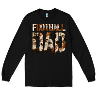 Black no background american football dad Long Sleeve Tee - Jasminsmagicworld
