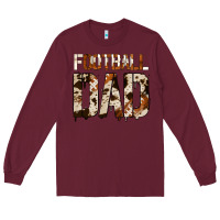 Burgundy no background american football dad Long Sleeve Tee - Jasminsmagicworld