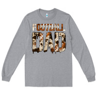 Heather Grey no background american football dad Long Sleeve Tee - Jasminsmagicworld