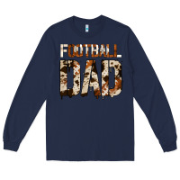 Navy no background american football dad Long Sleeve Tee - Jasminsmagicworld