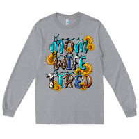 Heather Grey Super mom super wife super tired Long Sleeve Tee - CowGirlArtShop