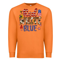 Carrot red white and blue Premium Sweatshirt - Artiststas