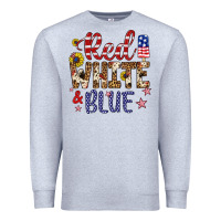 Heather Grey red white and blue Premium Sweatshirt - Artiststas