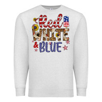 Red White And Blue Premium Sweatshirt | Teevron