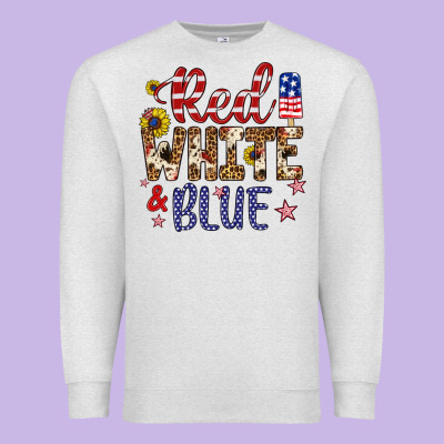 Red White And Blue Premium Sweatshirt Designed By Artiststas