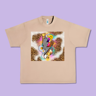 Retro Baseball With Leopard Urban Heavy Tee Designed By Tumblerdesignbyshophia