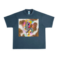 Midnight Navy retro baseball with leopard Urban Heavy Tee - TumblerDesignByShophia