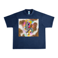 Navy retro baseball with leopard Urban Heavy Tee - TumblerDesignByShophia