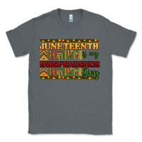 Charcoal Heather juneteenth is my independence day Classic Tee - NancyCooperArtShop
