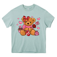 Arona valentines day teddy bear Heavy Core Tee - LillyAllenDesigns
