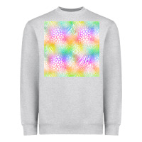 Heather Grey neon safari seamless pattern Heavyweight Sweatshirt - BundleAndBundleShop