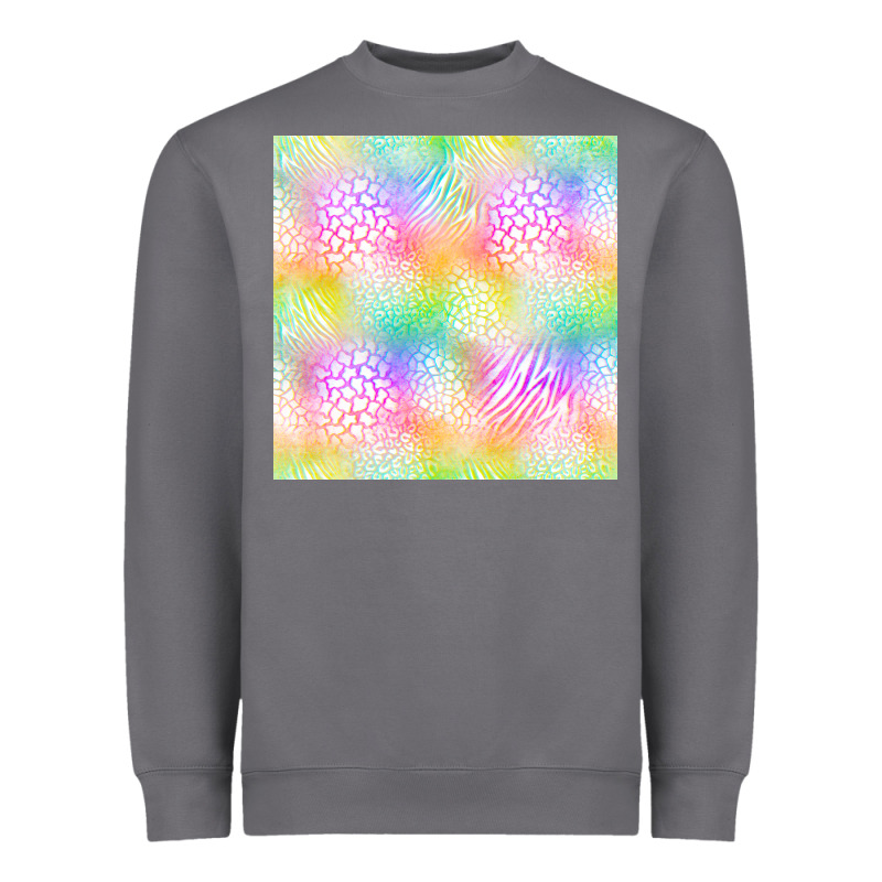 Neon Safari Seamless Pattern Heavyweight Sweatshirt by BundleAndBundleShop | Teevron