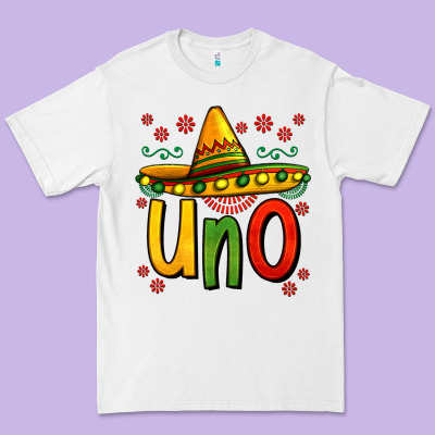 Uno My First Mexican Birthday Premium Tee Designed By Jasminsmagicworld
