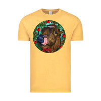 Vintage Mustard Longhorn Cow Christmas Vintage Tee - RanaPortraitStore