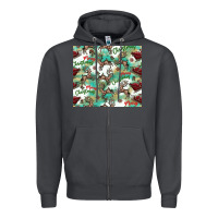 Smoke christmas magic pattern Zipper Hoodie - CowhideDigitalArt