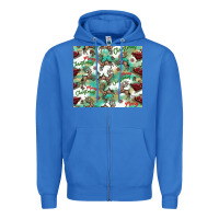 True Royal christmas magic pattern Zipper Hoodie - CowhideDigitalArt