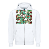 White christmas magic pattern Zipper Hoodie - CowhideDigitalArt