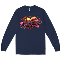 Navy I don't smoke but he's got a lighter Long Sleeve Tee - HowdyJamesFarm