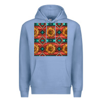 Colony Blue native american aztec seamless pattern 2 Premium Hoodie - BundleAndBundleShop