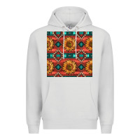 Dove Grey native american aztec seamless pattern 2 Premium Hoodie - BundleAndBundleShop