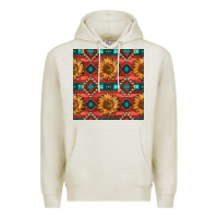 Oatmeal Heather native american aztec seamless pattern 2 Premium Hoodie - BundleAndBundleShop