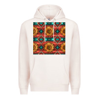 Pale Pink native american aztec seamless pattern 2 Premium Hoodie - BundleAndBundleShop