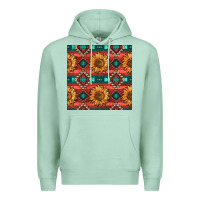 Seafoam native american aztec seamless pattern 2 Premium Hoodie - BundleAndBundleShop