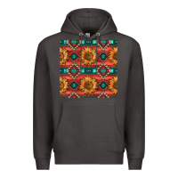 Smoke native american aztec seamless pattern 2 Premium Hoodie - BundleAndBundleShop