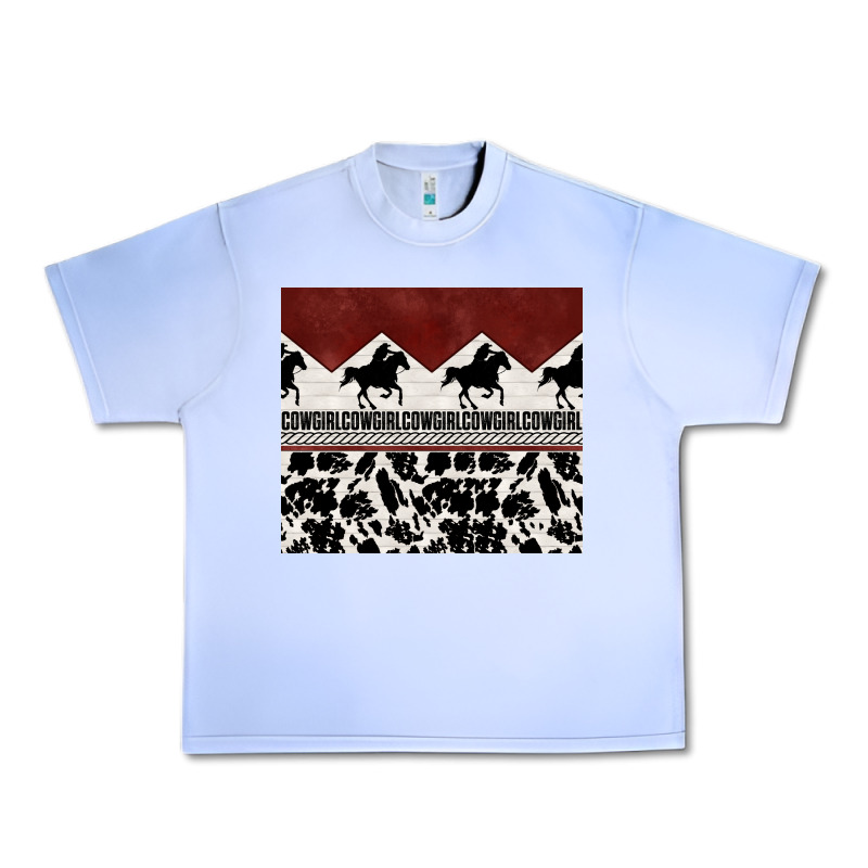 Cowgirl With Cowhide Urban Heavy Tee by TumblerDesignByShophia | Teevron