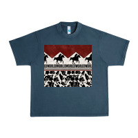 Midnight Navy cowgirl with cowhide Urban Heavy Tee - TumblerDesignByShophia