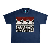 Navy cowgirl with cowhide Urban Heavy Tee - TumblerDesignByShophia