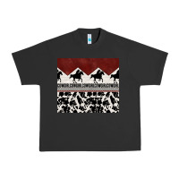 Pigment Black cowgirl with cowhide Urban Heavy Tee - TumblerDesignByShophia