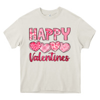 Cream happy valentines Heavy Core Tee - LillyAllenDesigns