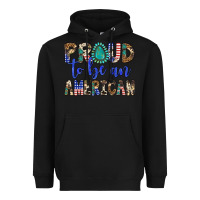 Black proud to be an american Heavyweight Hoodie - Artiststas