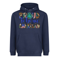 Navy proud to be an american Heavyweight Hoodie - Artiststas