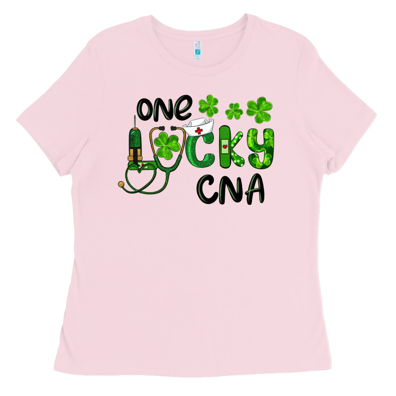 St. Patrick's Day One Lucky Cna Ladies Tee by RanaPortraitStore | Teevron
