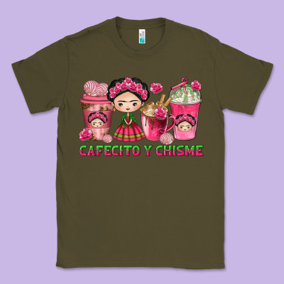 Cafecito Y Chisme Coffee Cups Classic Tee Designed By Texasbilliewilder